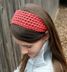 Knit Headband Pattern, Beginner Knitting Patterns, Lace Headband, Crafts Easy, Coral Lace, Ear Warmer Headband, Head Bands