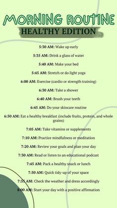 Routine For Toddlers, My Daily Routine, My Morning Routine, Healthy Morning Routine, Planning Your Day, Take A Shower, Make Your Bed, Night Owl, How To Wake Up Early