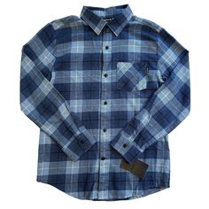 Long Sleeves, Button Front, Collared, Chest Patch Pocket, Lightweight, Cotton/Polyester, Msrp $48. New With Tag No Flaws. Ship Same/Next Day. Blue Long Sleeve Flannel Shirt With Pockets, Winter Blue Buttoned Shirt, Winter Blue Shirt With Buttons, Blue Buttoned Flannel Shirt For Winter, Blue Flannel Shirt With Buttons For Winter, Winter Blue Buttoned Flannel Shirt, Blue Flannel Shirt With Pockets, Cotton Button-up Top For Bedtime, Blue Button Closure Top For Loungewear