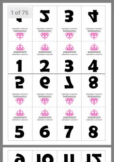 the numbers and symbols for each letter are shown in this diagram, which shows how many different