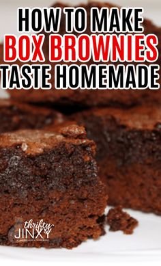 how to make box brownies taste homemade