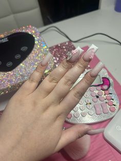 Teacup Flowers, Tech Aesthetic, Pink Nail, And Just Like That, Dope Nails, Nail Tech, Pink Nails, Nail Inspo