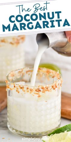 Coconut Margarita Recipe, Coconut Tequila, Coconut Vodka, Coconut Margarita, Flavored Rum, Coconut Drinks, Food Summer, Tequila Drinks, Summer Corn