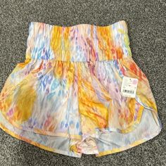 Cosmic Combo- Take Me Home Shorts Nwt Multicolor Workout Bottoms For Spring, Trendy Multicolor Workout Shorts, Spring Tie Dye Shorts With Elastic Waistband, Posh Mark, Daily Outfit Inspiration, Casual Preppy Outfits, Free People Shorts, Take Me Home, Fp Movement