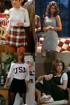 Estilo Rachel Green, Rachel Outfits, Rachel Green Style, Rachel Green Outfits, 90’s Outfits, Friends Outfit, Friends Outfits, Friends Style, 90s Inspired Outfits