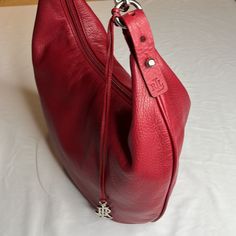 Lauren Red Sexy Hobo Shoulder Bag All New-Buck Soft Buttery Leather Full Zip Plus Inside Separate Zip Pocket. Measures Laid Flat Bodice 15x12x4 Inch Strap 16” Unhooked Extra 3” In Adjustable Belts Feature On Both Sides . Similar To Gucci 1961 Jackie O Red Tote Bag With Palladium Hardware, Red Travel Bags With Palladium Hardware, Red Satchel Shoulder Bag With Palladium Hardware, Red Satchel Bag With Palladium Hardware, Red Leather Pouch Hobo Bag, Red Hobo Bag With Leather Lining For Daily Use, Ralph Lauren Bags, Hobo Shoulder Bag, Jackie O