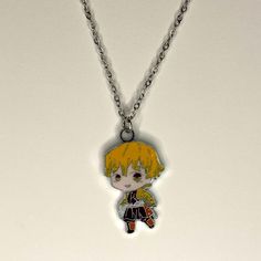 Brand New Handmade Manga Anime Demon Slayer Zenitsu Agatsama Necklace Stainless Steel And Enamel Pendant 1.25” X 0.8” Charm Pendant Stainless Steel Plated 18 Inch Chain Bundle & Save! Comes From A Smoke Free And Pet Free Home In California. Tags: Tanjiro Nezuko Kamado Giyu Tomioka Shinobu Kocho Zenitsu Agatsuma Muzan Kibutsuji Inosuke Hashibira Kanao Tsuyuri Kanao Kocho Silver Metal Jewelry For Cosplay, Handmade Silver Jewelry For Cosplay, Collectible Black Stainless Steel Necklace, Handmade Black Jewelry For Cosplay, Silver Pendant Jewelry For Cosplay, Handmade Pendant Jewelry For Cosplay, Anime Demon Slayer Zenitsu, Demon Slayer Zenitsu, Music Note Necklace