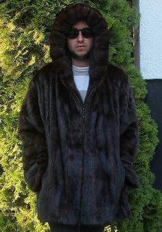 AMAZING RANCH MINK FUR COAT THIS BEAUTIFUL COAT WILL KEEP YOU WARM THIS WINTER MEASUREMENTS: COAT LENGHT 90CM/ 35.4 inches SLEEVE LENGHT 84CM/ 33 inches CHEST 155CM/ 61 inches EUROPE SIZE 58-62 UK SIZE 48-52 US SIZE 48-52 100% GENUINE FUR MATERIAL: Ranch European mink (Mustela lutreola) All photos are my property. Each photo represents the exact coat that is on the listing. They are hand-made and each fur coat is a little bit different. Unfortunately I'm aware that my photos are being used by ot Brown Hooded Fur Coat With Pockets, Hooded Mink Outerwear For Cold Weather, Hooded Mink Color Outerwear For Cold Weather, Mens Fur Coat, Outwear Fashion, Mens Fur, Mink Fur Coat, Mink Fur, Fur Jacket