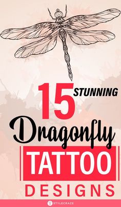 the 15 stunning dragonfly tattoo designs that are easy to draw, and great for beginners