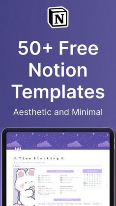 50+ Free Notion Templates (Aesthetic and Minimal Templates) plannercommunity #productivityplanner Apps Similar To Notion, Notion School Planner Template, How To Use Notion Templates, Productive Notion Template, Aesthetic Notion Study Template, Notion Template For Moms, Aesthetic Notion Planner, Notion Template Ideas Iphone, Cute Free Notion Template