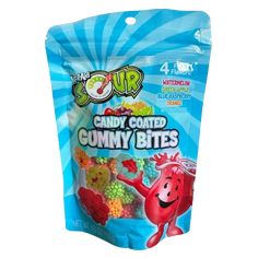 Kool-Aid Sour Candy Coated Gummy Bites 5.5 oz. Bag - Visit www.allcitycandy.com for great service and delicious treats! Sour Punch Bites, Weird Candy, Spicy Candy, Chocolate Dipped Treats, Raspberry Orange, Banana Candy, Individually Wrapped Candy, Candy Cocktails, Licorice Candy