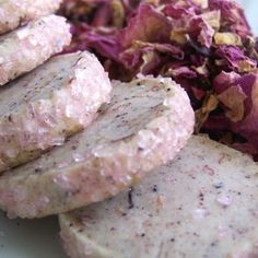 some food on a plate with lettuce and other items