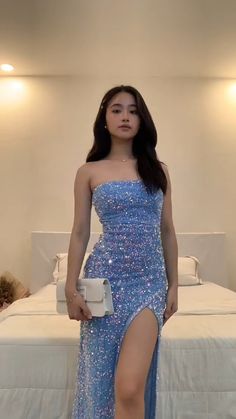 Glittery Light Blue Dress, Perry Winkle Prom Dress, Prom Dress Periwinkle, Glittery Blue Dress, Prom Dresses Blue Sparkly, Prom Dresses Tight Fitting Long, Glittery Prom Dresses Long, Light Blue Sparkly Prom Dress, Blue Glitter Dress Short