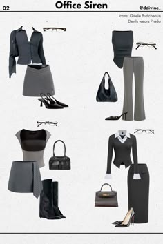 Classy Outfits For Office, Office Dress Aesthetic, Office Girl Aesthetic Outfit, Corporate Siren Aesthetic, Office Fits Aesthetic, Business Siren Outfits, Corporate Siren Outfits, Siren Work Outfits, Office Siren Casual