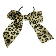 Leopard Pattern Fabric Hair Tie Spotted leopard fabric bow hair tie. Appx 9" stretched out. Size: one size.  Color: Multicolor.  Gender: female.  Age Group: adult. Spotted Leopard, Bow Hair Tie, Leopard Fabric, Fabric Bows, Bow Hair, Pattern Fabric, Leopard Pattern, Hair Tie, Cloth Bags