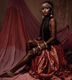 Desi Maximalism, Laal Ishq, Warrior Fashion, Jewellery Styling, Ayush Kejriwal, Indian Women Fashion, Traditional Indian Jewellery, Jewelry Editorial, Mermaid Painting