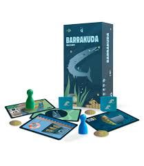 the board game barakunda is in its box and ready to be played