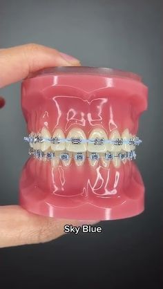 Best Braces Colors #braces #shorts Braces Light Blue, Cute Braces Colors Aesthetic, Sky Blue Braces, Royal Blue Power Chain Braces, Dark Blue Power Chain Braces, Power Chain Braces, Blue Power Chain Braces, Light Blue Power Chain Braces, Pink Braces