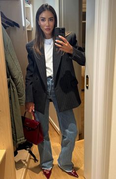 Elegantes Outfit Damen, Winter Mode Outfits, Outfit Chic, Blazer Outfit, Corporate Outfits, Looks Party, Looks Street Style, Mode Inspo, Looks Chic