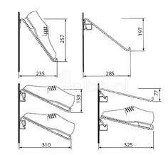 the technical drawing shows how to use an adjustable foot rest