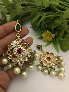 Lustrous kundan Polki stones in gold plating Lightweight and elegant Can be paired with any dress Length: Approx 3 inches Closure: Pushback Please let me know if you have any questions Kundan Earrings With Zari Work, Round Kundan Earrings With Zari Work, Gold Earrings With Zari Work For Eid, Gold Kundan Danglers With Zari Work, Wedding Kundan Jhumkas Drop Earrings, Elegant Zari Work Danglers For Festivals, Elegant Festival Zari Work Danglers, Elegant Zari Work Danglers For Wedding, Elegant Danglers With Zari Work For Weddings