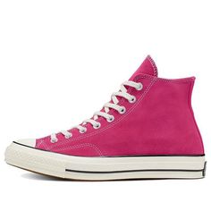 Converse Chuck 70 High 'Prime Pink' 166215C (SNKR/Unisex/High Top) Platform Hot Pink Converse, Pink Converse, Converse Chuck 70, Chuck 70, Swag Shoes, Converse Chuck, Chucks Converse, Dream Wardrobe, High Top