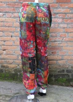 Cotton Womens Patchwork Harem Yoga Pants Festival Clothing | Red | Split-Skirts-Pants, Patchwork, Junior-Petite, Misses, Pocket, Yoga, Vacation, Beach, Gift, Dance, Floral, Printed, Tie-Dye Loose Top Outfit, Harem Yoga Pants, Boho Hippie Pants, White Yoga Pants, Baggy Tops, Yoga Pants Girls, Fashion For Women Over 40, Festival Clothing, Yoga Pants Outfit