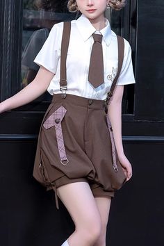 SKU: LIN02053 Fabric: Polyester Style types: Ouji Lolita Season: Spring, Summer, Autumn, Winter Include: Blouse*1 + Shorts*1 Size(IN) Bust Shorts Waist Sleeve Length Shoulder Width Shorts Hip S 36.22 26.38 7.87 14.57 38.58 M 37.80 28.35 8.27 14.96 40.16 L 39.37 30.31 8.66 15.35 41.73 Size(CM) Bust Waist Sleeve Length Shoulder Width Hip S 92 67 20 37 98 M 96 72 21 38 102 L 100 77 22 39 106 Ouji Fashion, Style Types, Brown Bunny, Short Waist, Puffy Sleeves, Crop Shirt, Detective, Autumn Winter, Prince