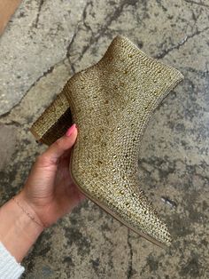 DETAILS Rhinestone booties Chunky high heel Fits true to size Functional size zipper 3" heel Chelsea is wearing a size 6.5 Boutique Website, Rhinestone Boots, Chunky High Heels, Juniors Jeans, Judy Blue Jeans, Jeans Size Chart, Today Only, The Deal, Pet Hair