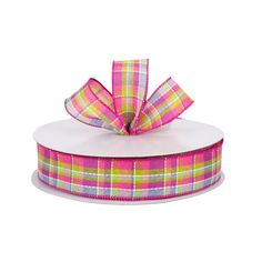 ⭐️Pink Blue and Green Stitched Plaid Fabric 1.5" Wired Ribbon ⭐️ Celebrate any occasion by finishing that special gift with a pink, blue, and green stitched plaid fabric 1.5" wired ribbon. This ribbon is perfect for spring craft fairs, summer craft projects,  fall festivals, holiday parties, birthday parties, baby showers, housewarming gifts, teacher gifts, and more.  Planning a party?  This fabric ribbon features wired edges which will allow you to reshape your bow to keep your gift looking as adorable as when you wrapped it! Decorate your Christmas tree, accent a wreath, or complete your farmhouse decor with this versatile plaid.  Turn on the rustic charm with this primitive ribbon. Available in four sizes: ❤️1 1/2"x12' ❤️1 1/2"x36' ❤️1 1/2"x50' ❤️1 1/2"x75' Please note that the roll tha Summer Craft Projects, Ribbon Wreath Diy, Fall Festivals, Spring Craft, Summer Craft, Farm Gifts, Mermaid Gifts, Gifts Teacher, Paper Christmas Tree