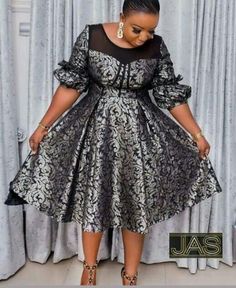 Classy and Elegant Styles for Fashionable Ladies. - Stylish Naija Gathers Dress, Brocade Styles, Dress For Ladies, Stylish Naija, African Attire Dresses, African Fabric Dress, African Dresses For Kids, Short African Dresses, Best African Dresses