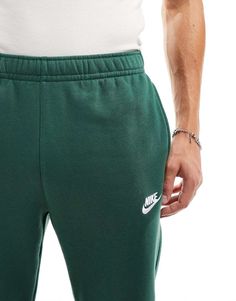 Joggers by Nike Can't go wrong in sweats Elasticized waistband Side pockets Nike embroidery detail Regular, tapered fit Nike Embroidery, Nike Club Fleece, Casual Joggers, Fitted Joggers, Fleece Sweatpants, Fleece Joggers, Swimwear Sale, Maxi Dress Trend, Curves Workout