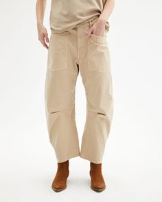 SHON PANT | Nili Lotan Relaxed Fit Cropped Leg Pants With Pockets, Relaxed Fit Cropped Pants With Five Pockets, Relaxed Fit Pants With Cropped Legs And Five Pockets, Relaxed Fit Cropped Cargo Pants With Welt Pockets, Baggy Cargo Pants With Five Pockets For Work, Tapered Cropped Everyday Pants, Tapered Cropped Leg Pants For Everyday, Everyday Tapered Cropped Pants, Relaxed Fit Work Pants With Five Pockets, Tapered Leg