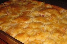 a casserole dish is sitting on a table