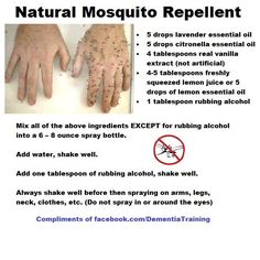 a poster with instructions on how to use mosquito repellent for hands and fingers