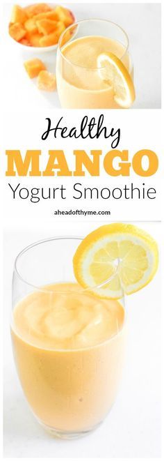 healthy mango yogurt smoothie recipe