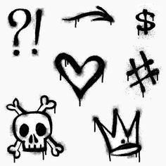 Graffiti Logo Spray Paint Font, Drawing Symbols, Tato Flash, Street Art Style, Easy Graffiti Drawings, Graffiti Tattoo, Graffiti Logo