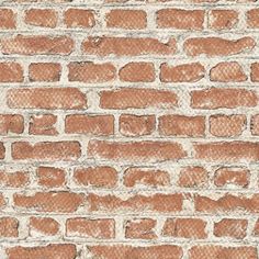 an old brick wall is shown in this image