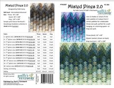 the finished pattern for misted pines 2 0