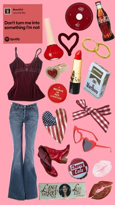 #lanadelrey #americana #red #darkred #lana #outfit #outfitinspo Vintage Americana Outfits, Americana Outfits, Americana Summer, Fourth Of July Outfits, Summer Coquette, Americana Style, Americana Fashion, Vintage Americana, New Me