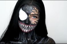 Halloween Character Makeup, Venom Halloween Costume, Crazy Halloween Makeup, Halloweenský Makeup