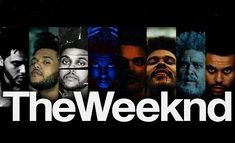 the weeknd logo with many different faces