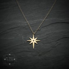 "Shine bright with this celestial star necklace. Inspired by the shimmer of galactic stars, The ultimate on trend accessory to uplift any outfit. ♥WANT TO MAKE IT PERSONAL? ♥ Add a charm letter to your necklace - Add this item: https://www.etsy.com/il-en/listing/687931684 ★This is the gold item, for the silver item use this link: https://www.etsy.com/listing/652737271 ★ Comes in our signature box, ready for gift giving. ★ Available in Gold [18K goldfield & gold plated brass ] ★ Pendant size Celestial Starburst Necklace With Star Charm, Celestial Jewelry With Starburst Star Charm, Celestial Yellow Gold Charm Necklaces With Star Charm, Celestial Yellow Gold Charm Necklace With Star Charm, Celestial Yellow Gold Necklace With Star Charm, Everyday Celestial Necklace With Star Charm, Everyday Celestial Star Necklace, Celestial Star-shaped Jewelry With Compass Design, Gold Celestial Jewelry With Star Charm