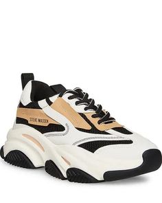 POSSESSION BLACK/TAN - Women's Shoes - Steve Madden Canada Tan Sneakers