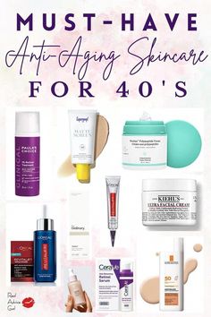 Do you want to know the best anti aging skin care products for 40s? Read and check out our picks of the best skincare products for your age. Skin Care For 40s, Regular Skin Care Routine, Women In Their 40s, Anti Aging Skincare Routine, Skin Lightener, Anti Aging Skin, Proper Skin Care, Best Skin Care Routine, Skin Blemishes