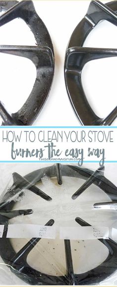 how to clean your stove top burners the easy way with pictures and instructions on how to use them