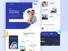 the landing page is designed to look like it has an image of a man holding a baby