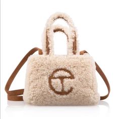 Brand New With Tags Ugg And Telfar Collab! Bag Is Perfect For Holidays And Hits All Trends! Telfar Cream, Telfar Small Bag, Ugg Telfar, Telfar X Ugg, Ugg Purses, Telfar Bags, Ugg Bag, Telfar Bag, Western Outfits Men