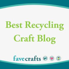 the words best recycling craft blog