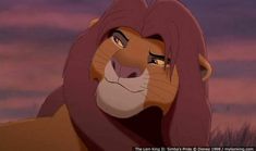 the lion king is shown in this animated scene